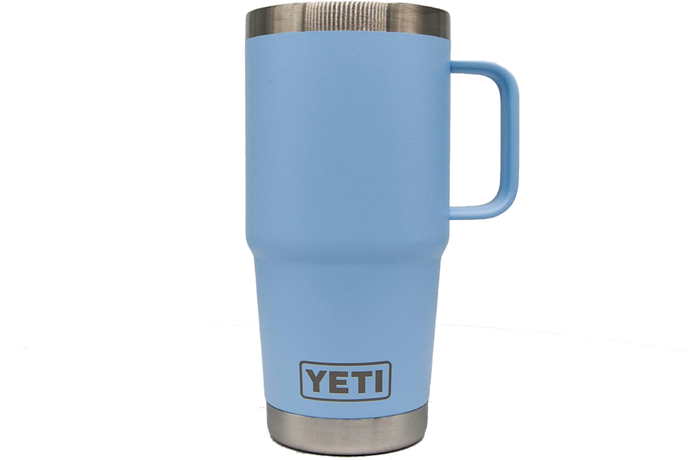Custom YETI® 20oz Travel Mug with Stronghold™ Lid - Laser Engraved