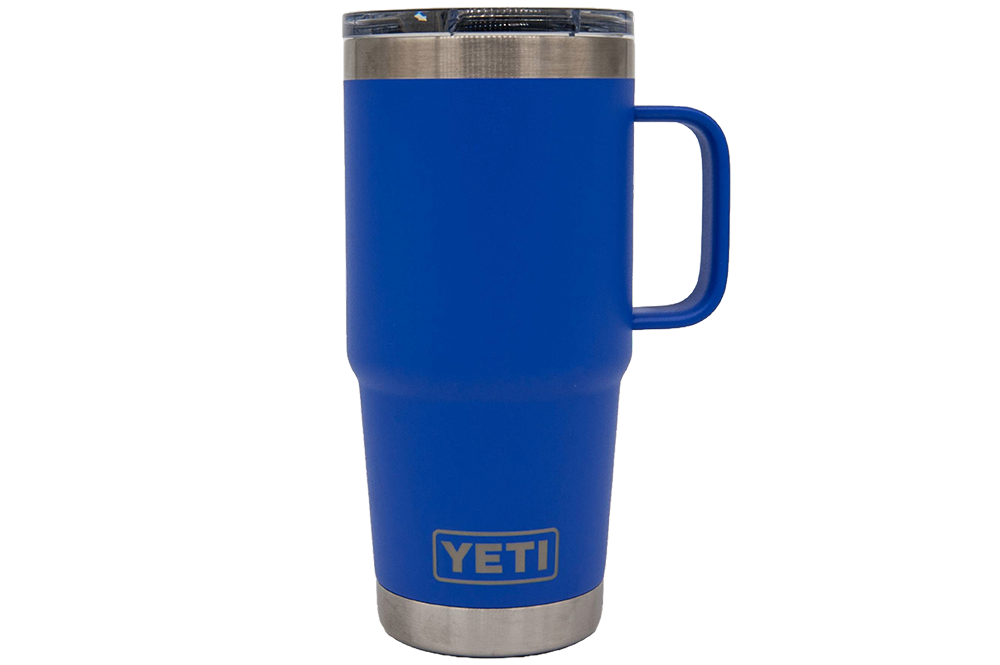 Custom YETI® 20oz Travel Mug with Stronghold™ Lid - Laser Engraved