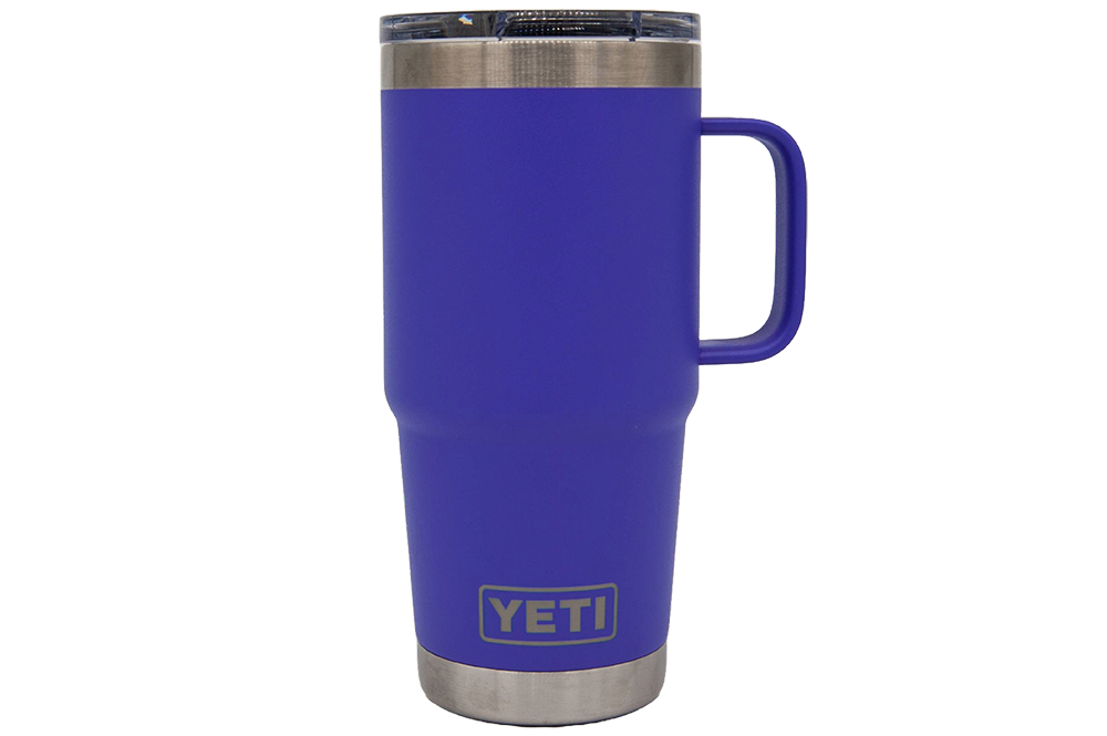Custom YETI® 20oz Travel Mug with Stronghold™ Lid - Laser Engraved
