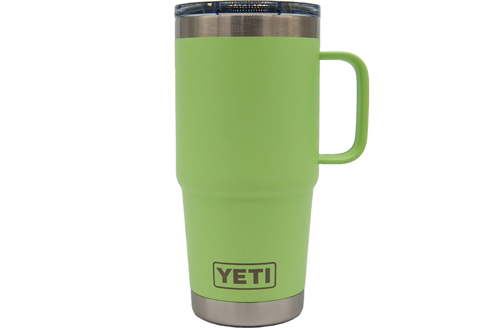 Custom YETI® 20oz Travel Mug with Stronghold™ Lid - Laser Engraved