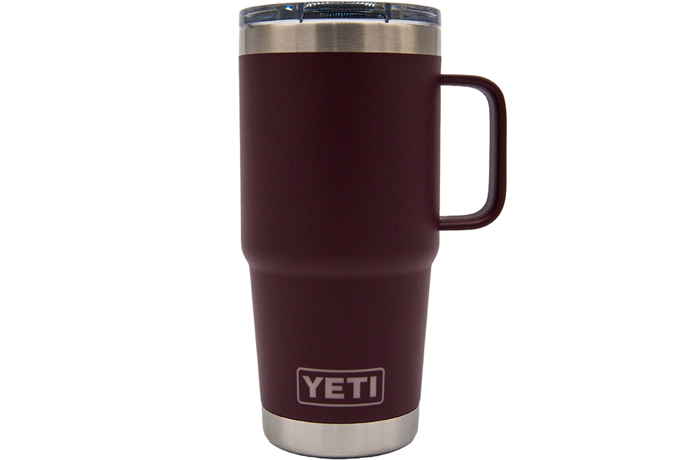 Custom YETI® 20oz Travel Mug with Stronghold™ Lid - Laser Engraved