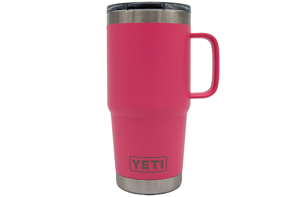Custom YETI® 20oz Travel Mug with Stronghold™ Lid - Laser Engraved
