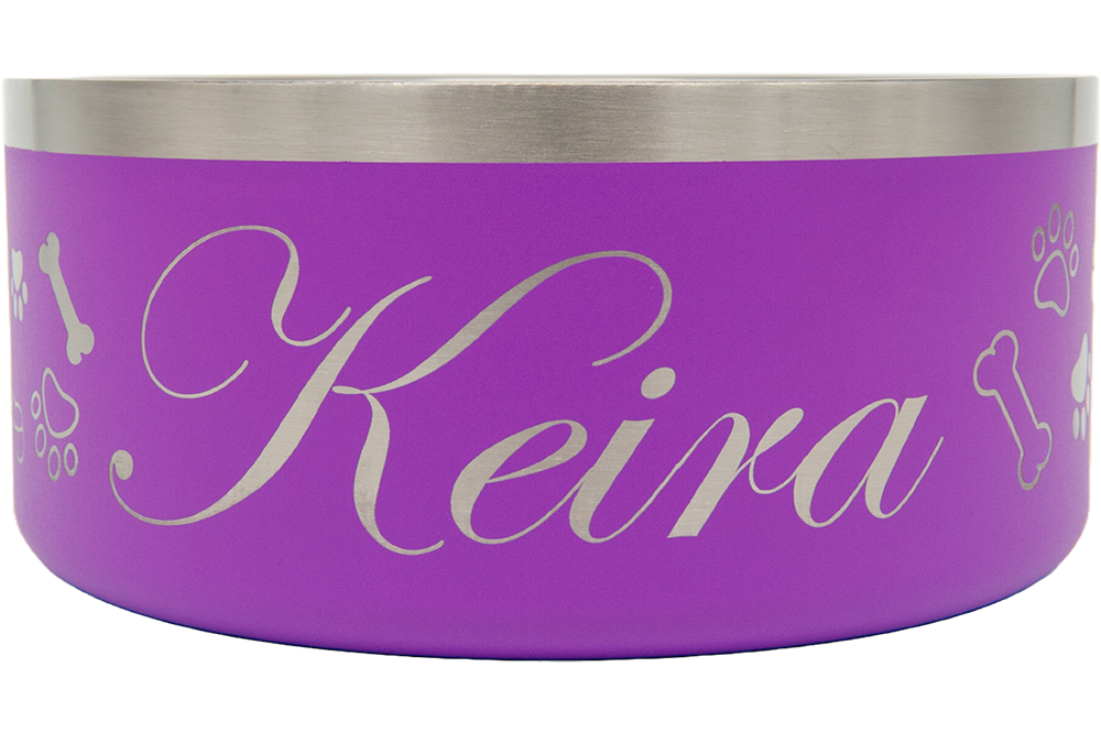 Custom Laser engraved Pet Bowl 1.9Lt