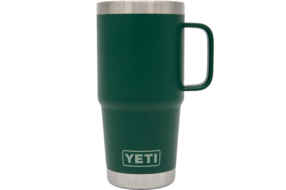 Custom YETI® 20oz Travel Mug with Stronghold™ Lid - Laser Engraved