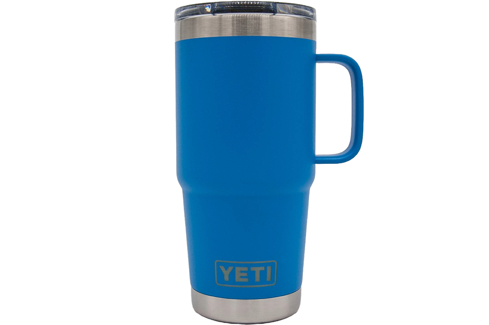 Custom YETI® 20oz Travel Mug with Stronghold™ Lid - Laser Engraved