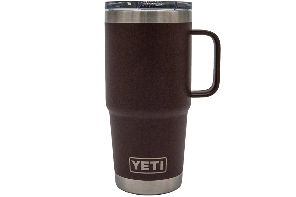 Custom YETI® 20oz Travel Mug with Stronghold™ Lid - Laser Engraved