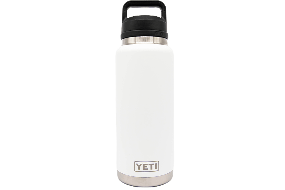 REAL YETI 36 Oz. Laser Engraved Rescue Red Yeti Rambler Bottle With Chug  Cap Personalized Vacuum Insulated YETI 
