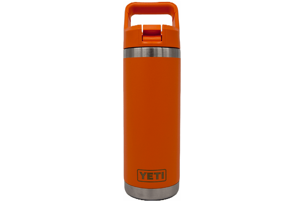 Yeti Rambler 18oz Straw Cap Bottle - King Crab Orange