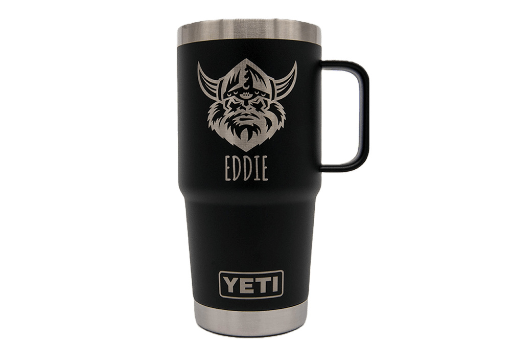 Custom YETI® 20oz Travel Mug with Stronghold™ Lid - Laser Engraved - etchme
